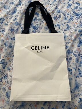 Celine White shopping bag 🛍️